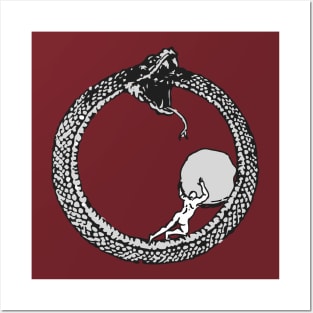 Sisyphus Ouroboros mashup Posters and Art